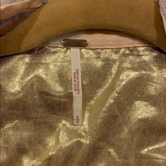 Free People Paradise Garden Cropped Cutie Button Up Shirt Size Small - Picture 6 of 8